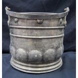 A Mixed metal bucket finished with plate 29 x 27cm.