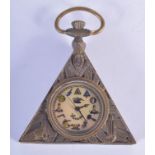 A VINTAGE MASONIC POCKET WATCH. 4.5 cm wide.