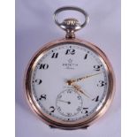 A SILVER ZENITH POCKET WATCH. 4.5 cm wide.