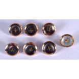 9CT GOLD BUTTONS. 11 grams. (qty)
