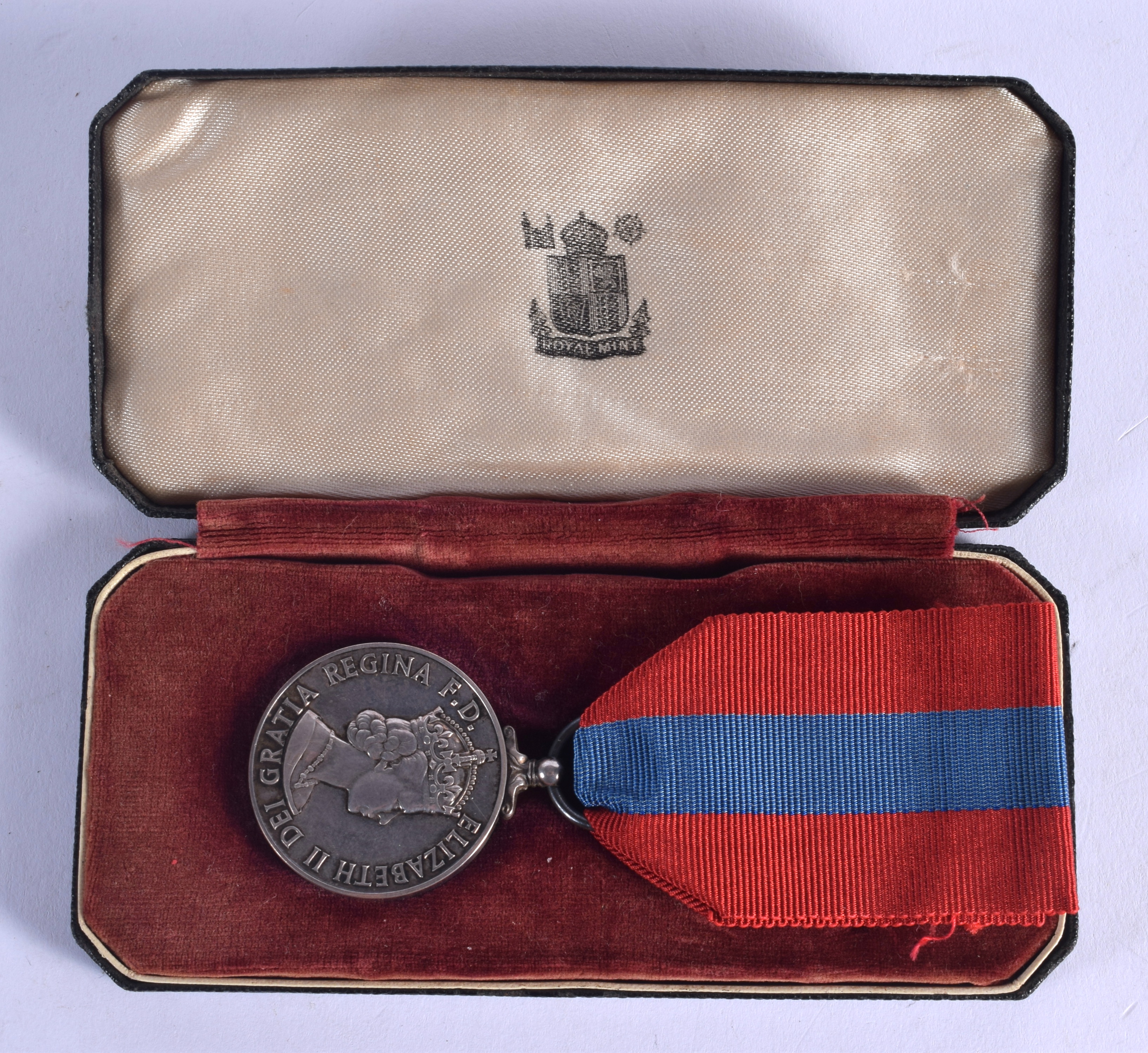 AN ELIZABETH II SILVER MEDAL presented to Harold Rother. 2.5 cm wide.