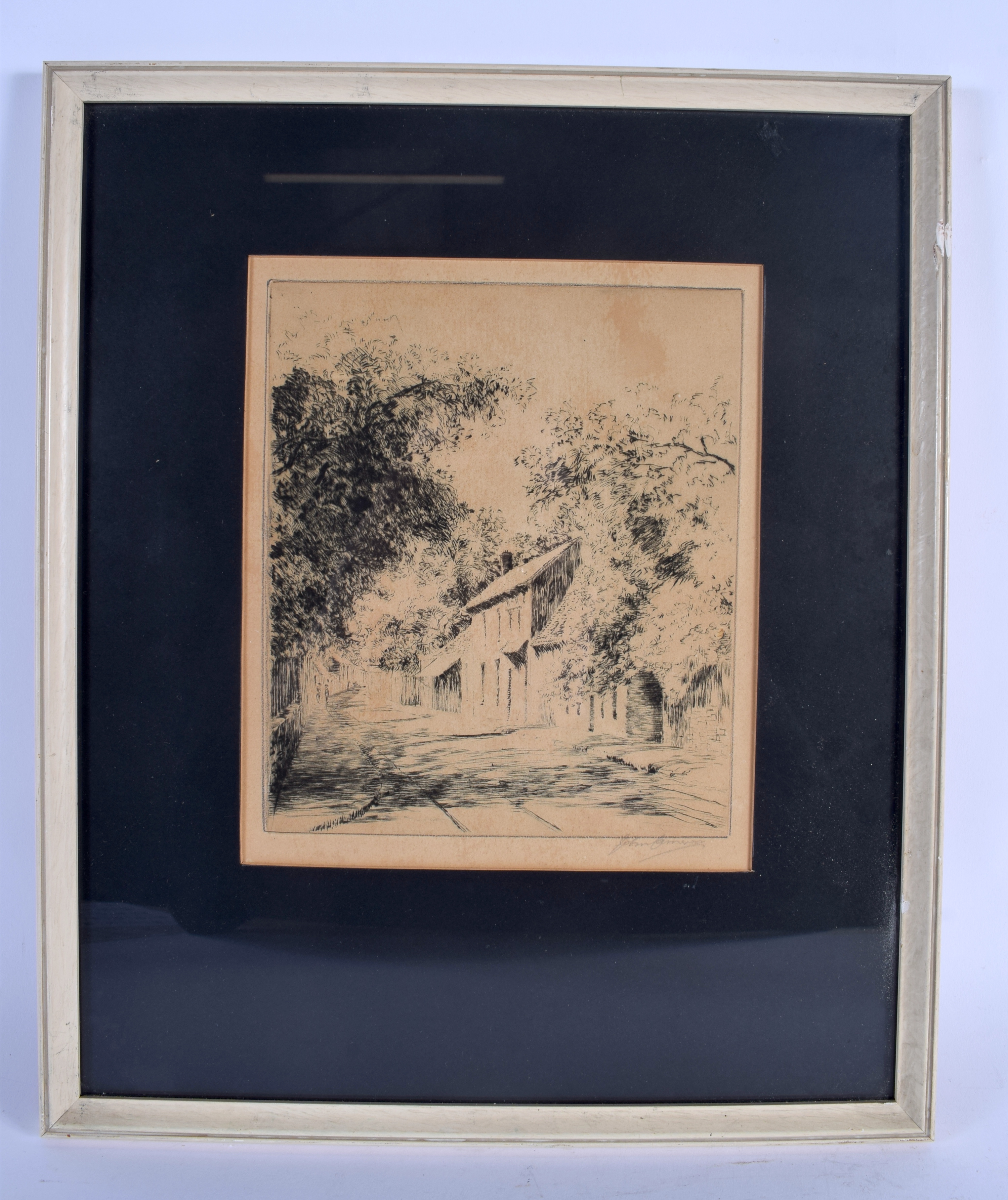 John Cameron (19th/20th Century) Engraving, Glen Jacques House. Image 22 cm x 20 cm.