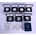 SEVEN AMERICAN PROOF COINS. (7)