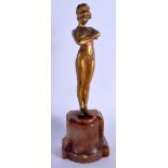 AN EARLY 20TH CENTURY FRENCH BRONZE FIGURE OF A NUDE LADY Attributed to Paul Phillipe (1870-1930). 2