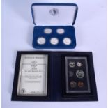 TWO BOXED AMERICAN SILVER PROOF COIN SETS. (2)