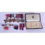 A BOXED OBE MEDAL together with other military service medals. (qty)