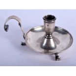 AN EARLY CONTINENTAL SILVER CHAMBERSTICK. 137 grams. 14 cm x 7 cm.