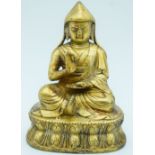 A Chinese Tibetan bronze Buddha 12cm.