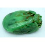 A Chinese carved Jade boulder 9 x 6cm.
