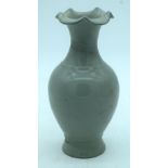 A Chinese Ru ware vase 21cm.