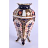 Royal Crown Derby imari pattern 1128 vase date code 1917. 13cm high