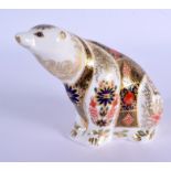 Royal Crown Derby imari paperweight Polar Bear. 10.5cm high