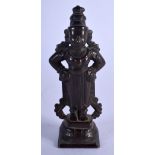 AN 18TH/19TH CENTURY INDIAN BUDDHISTIC BRONZE DEITY. 12.5 cm high.