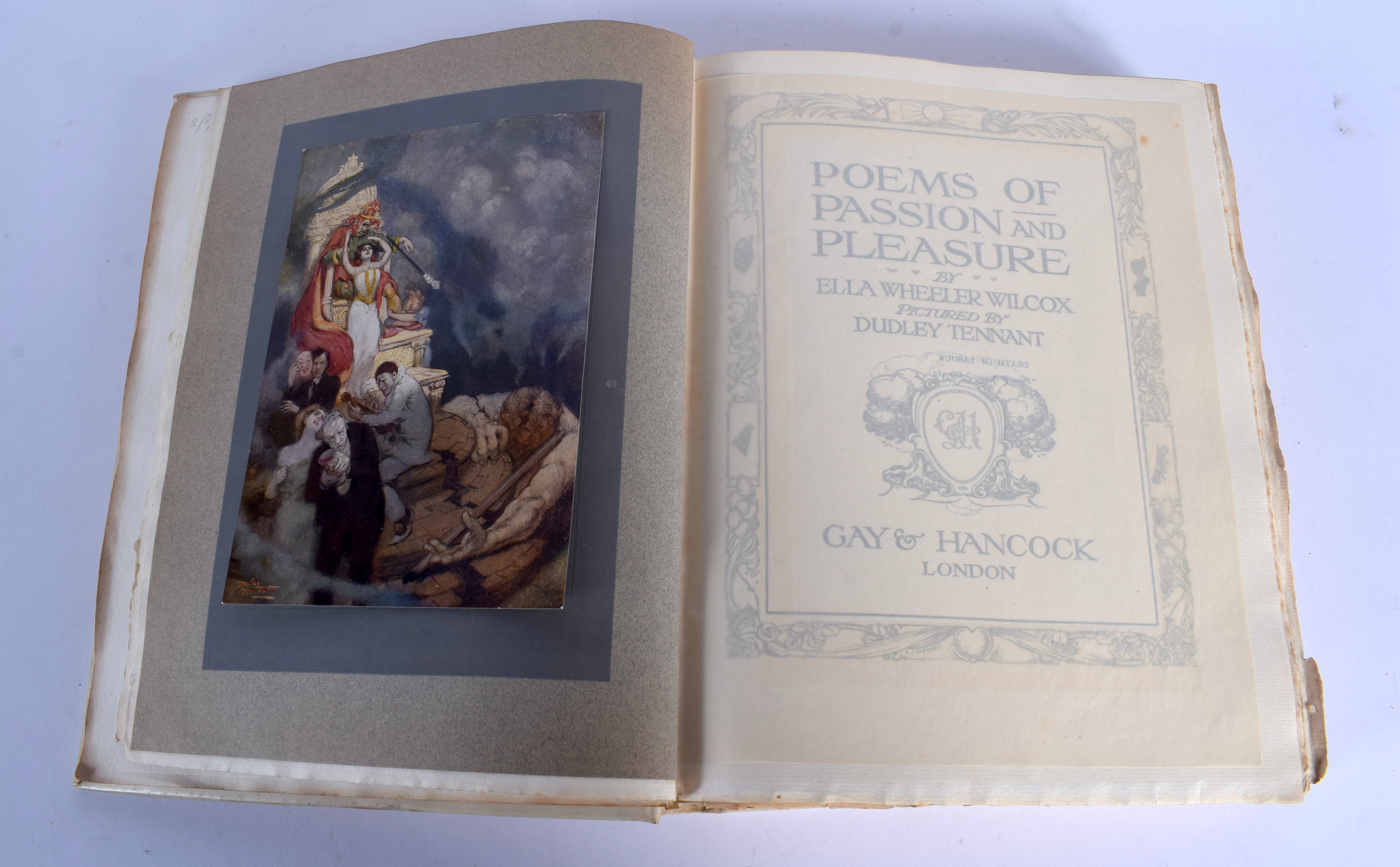 Poems of Passion & Pleasure by Ella Wheeler Wilcox Book. - Image 4 of 8