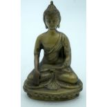 A Chinese/Tibetan bronze Buddha. 20 x 13 cm.