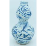 A Chinese Blue and white Double Gourd vase decorated with Phoenix and birds (34)