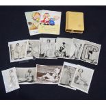 Collection vintage photocards , cigarette cards , postcards and a prayer book Qty.