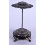 A POLISH SILVER JUDAIC SILVER SPICE TOWER by F Almenar, modelled as a sunflower. 157 grams. 15 cm hi