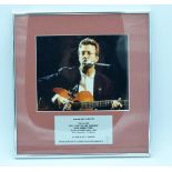 Eric Clapton Framed Presentation Award 1993 Royal Albert Hall concerts 30 x 32 cm.