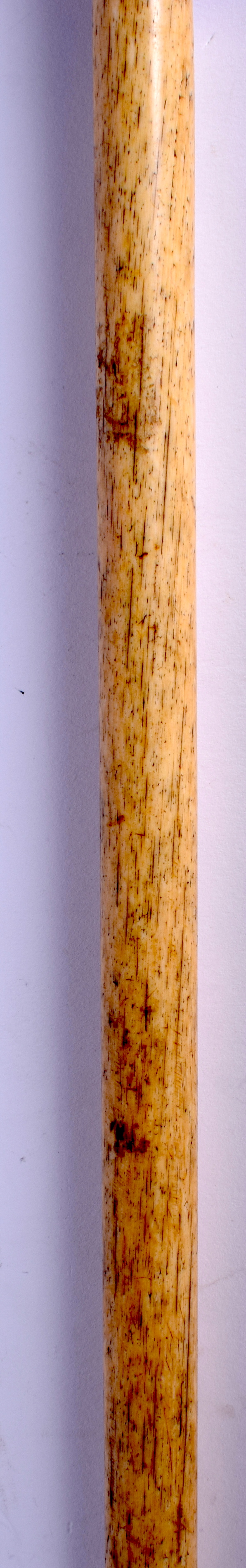 A GEORGE III IVORY AND BONE WALKING CANE. 85 cm long. - Image 3 of 6