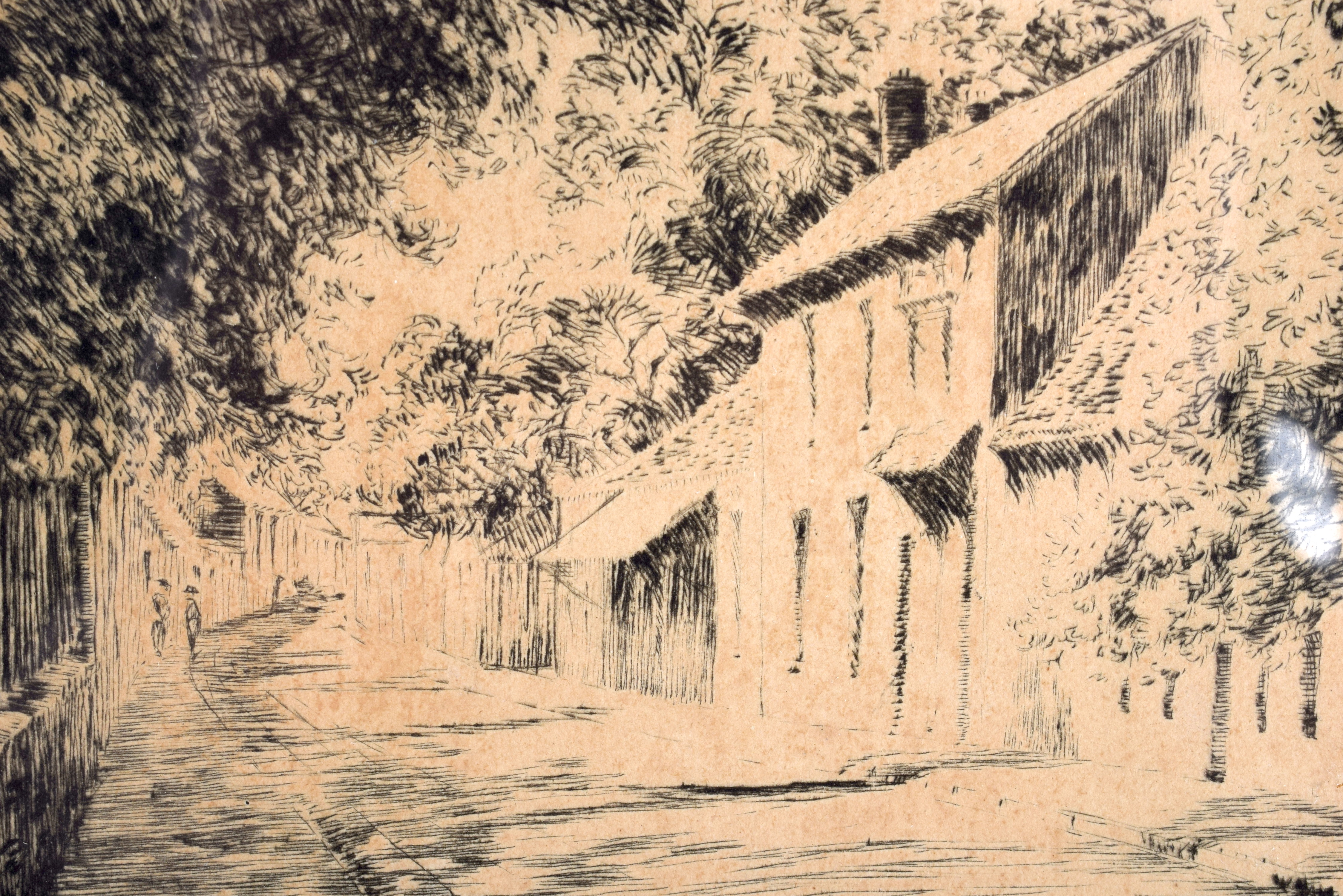 John Cameron (19th/20th Century) Engraving, Glen Jacques House. Image 22 cm x 20 cm. - Image 2 of 5