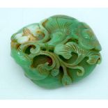 A Chinese carved Jade boulder 7 x 6cm.