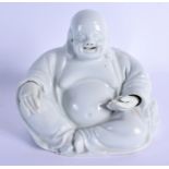 AN 18TH/19TH CENTURY CHINESE BLANCE DE CHINE PORCELAIN BUDDHA Qing. 16 cm x 12 cm.