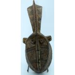 AFRICAN TRIBAL MOSSI MASK, BURKINA FASO. 39cm x 16cm