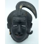 AFRICAN TRIBAL GURO MASK, ZAOULE, IVORY COAST. M 33cm x 25cm