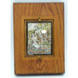 AN UNUSUAL FRAMED FRANZ BISCHOFF PUZZLE representing Adam and Eve. Puzzle 8 cm x 6 cm.