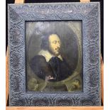 English School (17th Century) Oil on board, Portrait Thomas Howard, Earl of Arundel. Image 25 cm x 2