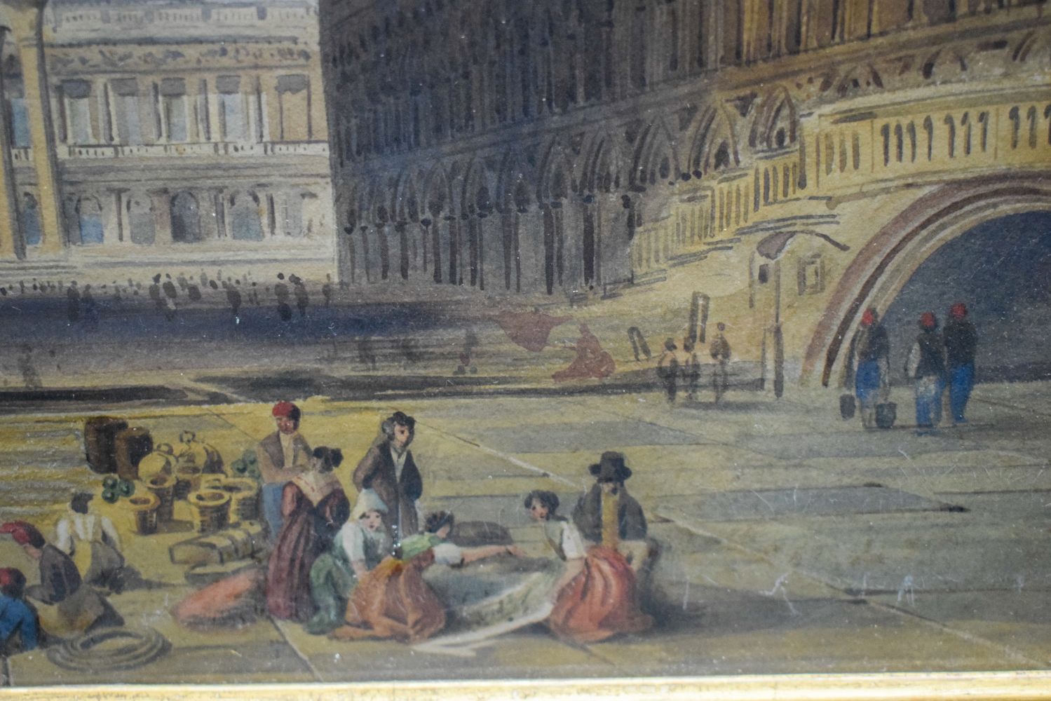 Italian School (19th Century) Watercolour, Venetian canal. Image 29 cm x 38 cm. - Image 10 of 21