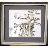 Barbara Myatt (20th Century) Watercolour, Starting Tree. Image 39 cm x 44 cm.