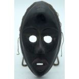 AFRICAN TRIBAL DAN GUHYELEY MASK, IVORY COAST. 23cm x 13cm