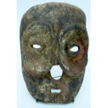 AFRICAN TRIBAL BEMBE MASK, DR CONGO. 31cm x 22 cm