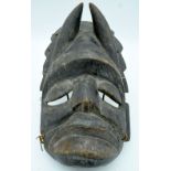 AFRICAN TRIBAL IBOBO MASK, NIGERIA. 38 cm x 24cm