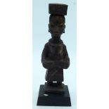 AFRICAN TRIBAL YORUBA FIGURE, NIGERIA. 26cm x 9cm