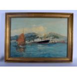 Frank Mason (1875-1965) Oil on canvas, SS Menelaus. Image 40 cm x 55 cm.