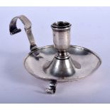 AN EARLY CONTINENTAL SILVER CHAMBERSTICK. 137 grams. 14 cm x 7 cm.