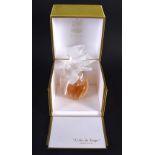 A BOXED NINA RICCI L'AIR DU TEMPS GLASS SCENT BOTTLE. 11 cm x 4 cm.