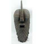 TRIBAL AFRICAN ART SONGYE KIFWEBE MASK. Kifwebe masks belong to the Songye tribe of the Democratic