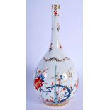 A 19TH CENTURY GERMAN PORCELAIN BULBOUS KAKIEMON PORCELAIN VASE Meissen style, painted with angular