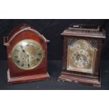 A mantle clocks by Gustav Becker together with another 40 x 28 cm (2) .