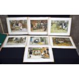 A set of prints by Cecil Aloin 28 x38cm (7) .