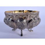 AN ANTIQUE INDIAN SILVER BOWL. 81 grams. 5.5 cm x 9 cm.