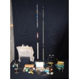 Miscellaneous collection of Fishing equipment, binoculars, etc.