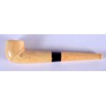 A VINTAGE BONE PIPE. 12 cm long.