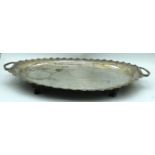 A silver plate tray 60 X 40cm.