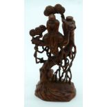 A Chinese hardwood carving 14cm