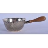 A VINTAGE TIFFANY & CO SILVER BRANDY PAN. 203 grams overall. 20 cm wide.